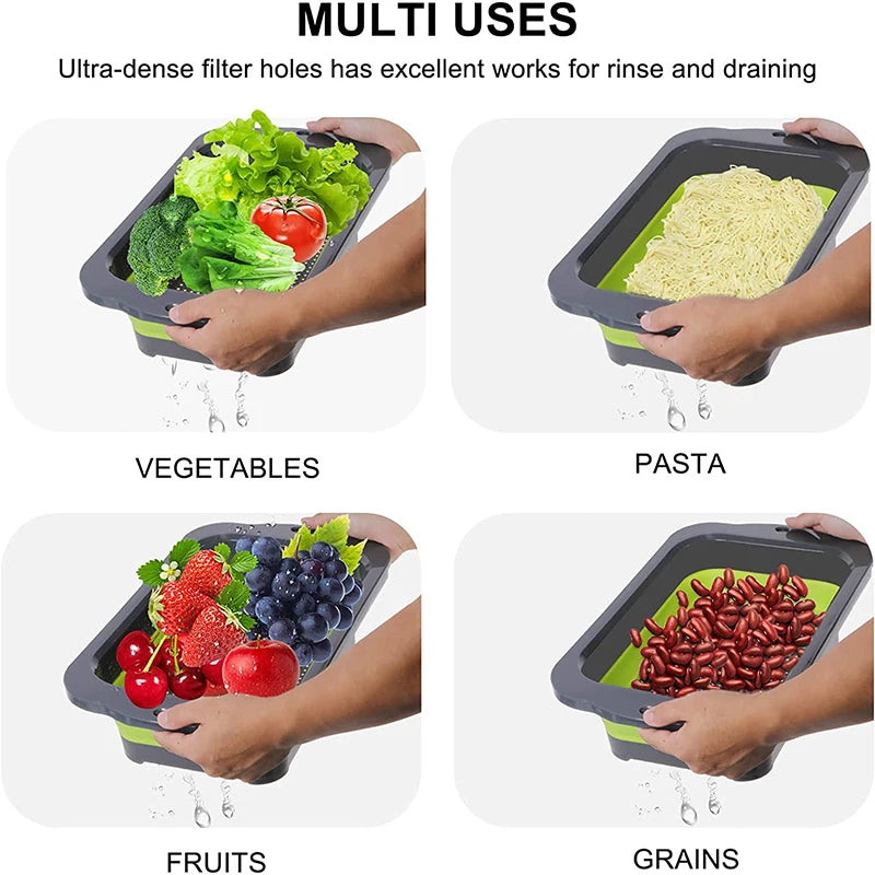Over The Sink Vegetable Fruit Colanders Strainers