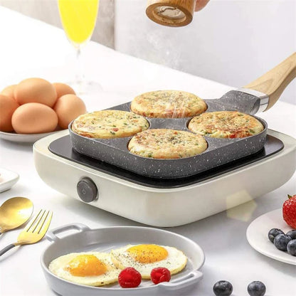 Nonstick 4-Cups Cookware Pancake Pan