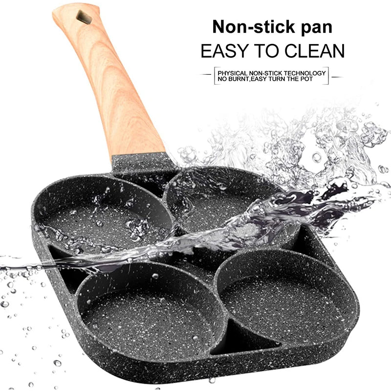 Nonstick 4-Cups Cookware Pancake Pan