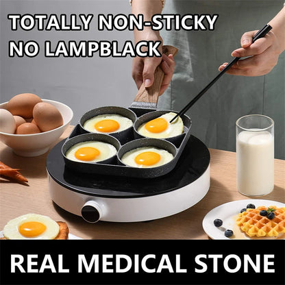 Nonstick 4-Cups Cookware Pancake Pan